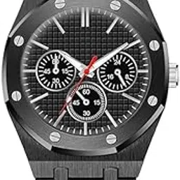 tikorra Men’s Metallic Multi-Dial Watch with Multi-Case Design and Interchangeable Belts – Stylish Luxury Timepiece for Casual and Formal Wear-picture-31