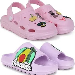 pampy angel Combo Pack of 2 Slipper/Flip Flops/Slides/Clogs/Sandals with Adjustable Back Strap for Women (WCL-123,T-Acado)-picture-26