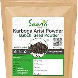 Saara HERBAL FRESH Karboga Arisi Powder, 100g, Babchi Seeds Powder, Psoralea corylifolia, Saammangi Seeds Powder, (pack of 1 x 100g)-image-56