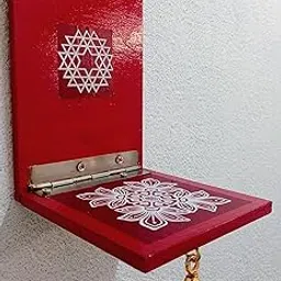 Foldable Pooja Lamp/Diya Wall Hangs Decoration image 1