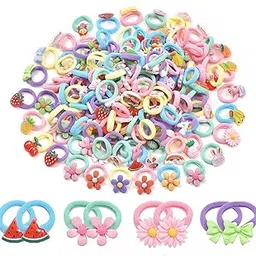 NEOBABY Elastic Hair Rubber Bands Ties Accessories for Kids Baby Girls & Women's with Fancy Cartoon Characters Designs (Assorted)-picture-44