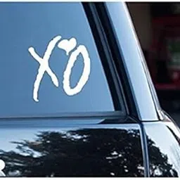 Fusion Graphix The Weeknd XO Car Truck Window Vinyl Sticker - White-picture-57