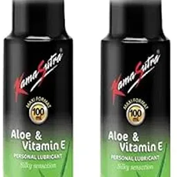 KamaSutra Aloe and Vitamin E Personal (Silky Sensation) Lubricant Pack of 2 Lubricant (200 ml)-picture-10