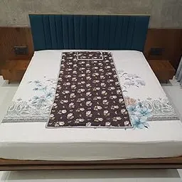 PANKHUDI ENTERPRISE Bio Magnetic Mattress Topper/Pad & with 1 Pillow Pad Magnetic Therapy (Brown,3 x 6 feet)-image-1