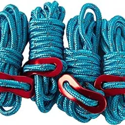 4Pc 6.65ft Trip Reflective Nylon Cord Tent Guy line Rope for Outdoor Blue Outdoor Sports | Camping & Hiking | Tents & Canopies | Tent & Canopy Accessories-picture-10