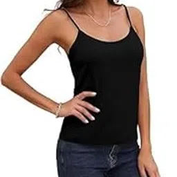 silvora Women Cotton Camisole with Attached Pads | Soft Padded Innerwear Slip | Comfortable Layering for Dresses & Kurtis-picture-12