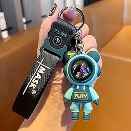 Premium Metal Weapon Cool Cute Anime Cartoon 3D Rubber Creative Silicon Keychain Suitable For Girls | Car key rings| Bike Key Chains | Bag Charm | Boys-image-40