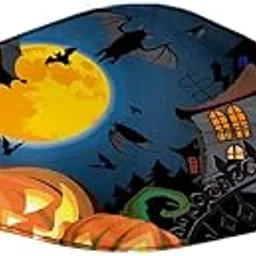 myaddiction Halloween Printed Unisex Adults Washable Breathable Face Mask Type 4-picture-15