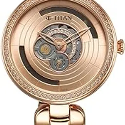 titan Purple Abstract Quartz Analog Rose Gold Stainless Steel Strap for Women-95229WM01-picture-31