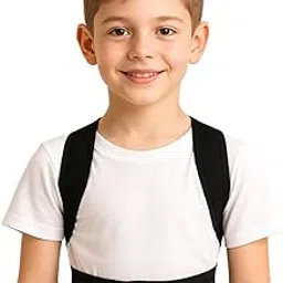 Micro Kids Posture Corrector Belt for Children & Teens – Adjustable Back & Shoulder Support Brace – Breathable Soft Material – Prevents Slouching, Hunchback, Breathable Back Support Brace for Shoulder, Spine & Neck Pain Relief (Universal Size) (One Size)-image-48