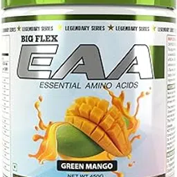 Bigflex Eaa Essential Amino Acid Full Spectrum Eaas-Bcaa|Energy Booster|Keto Friendly|Muscle Strength|Replenish Electrolytes|Ultimate Recovery|- Pack Of 450 Gm Powder [30 Servings - Green Mango]-image-15