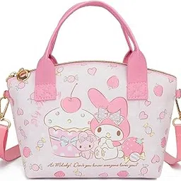 palay Hand Bag Small Tote Bag for Girls, Pink Melody Shoulder Bag Small PU Tote Bag with Removable Shoulder Strap Crossbody Bag-picture-53