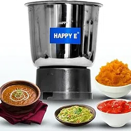 HAPPY E 1000ML Stainless Steel Grinder for Juicer Mixer Grinder, Stainless Steel Mixi Jar, Aluminum Base Compatible For Morphy Richards, McCoy, Bajaj, Baltra, Polar, Pigeon-picture-31