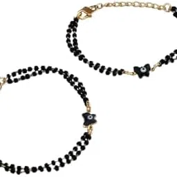 jaxesha Bracelet Bangle Style Beautiful Latest Trend Artificial Hand Mangalsutra for Women-picture-29