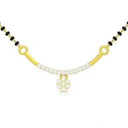 whp jewellers Petals of Promise Yellow Gold Mangalsutra Pendant for Women | Womens Aesthetic & Stylish 22 KT(916) Gold Mangalsutra Pendant | Gold Fashion Jewellery for Women | Great for Gifting-picture-52