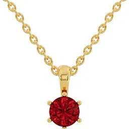 u are 925 Sterling Silver 18K Gold and Rose Gold Plated Royal Solitaire Pendant with Link Chain | Gift for Women and Girls | With Certificate of Authenticity and 925 Stamp image 1