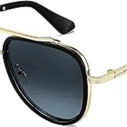 karsaer Sunglasses Men Aviator, 70s Vintage Classic Square Frame, UV400 Sun Glasses Driving Fishing Golf Hiking E1145-picture-46