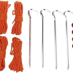MYADDICTION Tent Accessories Set Reflective Rope/Tent Pegs/Guy Line Tensioner W/Bag Sporting Goods | Outdoor Sports | Camping & Hiking | Tents & Canopies | Tent & Canopy Accessories-picture-31