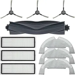 HASTHIP® Compatible with Dreame D10s Plus 10Pcs Accessories for Dreame D10s Plus Vacuum Cleaner, with 1 Main Brush, 3 Side Brushes, 3 Mops, 3 Filters, Replacment Accessories Parts for D10s Plus-picture-31