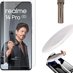 Adavnced Glue UV Curved Tempered Glass for Realme 14 Pro 5G | With HD clearity full curved edge protection and Installation Kit-picture-14