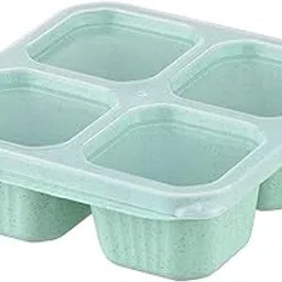 MYADDICTION Bento Snack Box Portable Divided Food Container for Candy Pasta Dried Fruits Green-picture-40