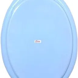 Elite Sanitaryware Oval Shape Toilet Seat Cover with Round Edges, PVC Cover for Western Toilet Seat - High Glossy Finish, Sleek Design - Non-Soft Closing Commode Seat Cover (Blue)-picture-31