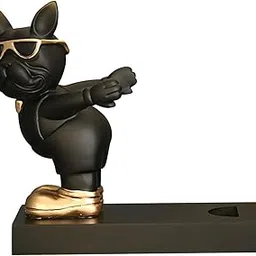 MYADDICTION Dog Shaped Wine Holder Wine Storage Stand Rack Statue for Cabinet Decoration Black-picture-27