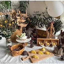 LOSA 3Pcs Kraft Windmill Pinwheel Wind Spinner Garden Wedding Party Decor-picture-63