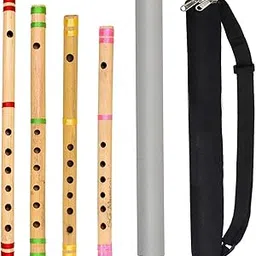 Combo A, B, C and G Natural Bamboo Flute Indian Bansuri-picture-54