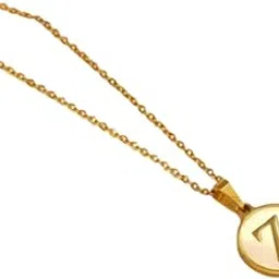 v fashion jewellery V Fashion Jewelry Shell A-Z Name Letter pendant Locket Chain For Women And Girls-picture-18