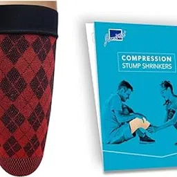 JianiMed Prosthetic Stump Shrinkers–Above Knee, 35cm, Compression, 20-30, Amputee Socks, Tartan Pattern, Taiwan Excellence-picture-20