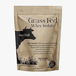GRASS FED WHEY ISOLATE PROTEIN | 28GMS PF PROTEIN PER SERVING | 30 SERINGS | 1KG (2.2LBS) (KULFI)-picture-23