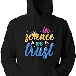 trendify Men's Women's Regular Fit in Science We Trust Printed Hoodie Sweatshirt-picture-17