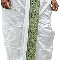 Susanta Das Fashion Men's Traditional Soft Breathable Dhoti with Printed Border Pure Cotton Ethnic for Weddings Festivals & Pooja-picture-31