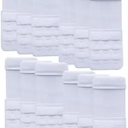 bureaucrat Elastic Bra Hook Extender-(2 Hook/3 Eye & 3 Hook/3 Eye) with Extra Elastic- Increase Band Length-Bra Hook Extender Combo for Women (3 Hooks -(White Pack of 12))-picture-33