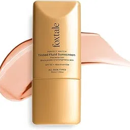 Foxtale SPF 50 Tinted Sunscreen PA++++ - Nude | Niacinamide & Vitamin E | UVA/UVB Protection + BB Cream + Foundation in 1 | Blurs Pores, Evens Tone, Non-Oily Glow | Suitable for All Skin Types | 50ml-image-41
