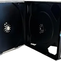 MediaPack4All 24mm Chubby Multi-Three Jewel Case (Three-Disc Capacity), Black Chubby Jewel Case for CD/DVD Storage (10)-picture-32