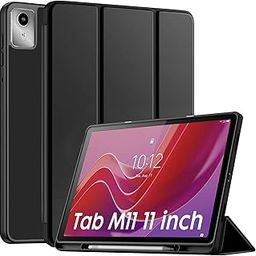 Robustrion Cover for Lenovo Tab M11 Cover Case, Flip Cover with Pencil Holder for Lenovo Tab M11 Tablet 11 inch [ Auto Sleep Wake Support] - Black-picture-31