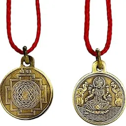 numeroastro Shri Yantra Locket | Pendant In Pure Brass (Oxidized Finish) (6 Grams Approx) (1 Pc)-picture-13