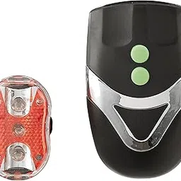 Generic 001 LED Headlight with Horn and Rear Light Bicycle Combo, Adult-image-4