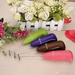 TREZZI Mini Coffee Beater Hand Blender for Home, Milk foamer Mixer Battery Operated Maker Machine Pack of 1, Multicolor-picture-45
