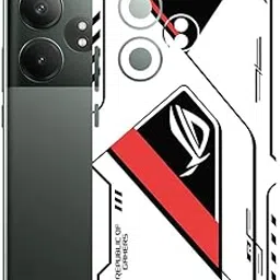 AtOdds Mobile Skin Sticker Wrap | Compatible for REALME GT 6T (5g) | Scratchproof Matte Finish | Full Coverage for All Sides & Camera Protection (RogRed)-picture-36