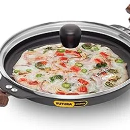 Hawkins Futura 24 cm Uttapam Pan, Pancake Tava, Non Stick Uttapa Tawa, Pancake Pan, Snack Maker, Black (NUP24G)-picture-25