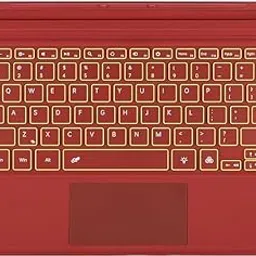 Type Cover for Microsoft Surface Pro Generation 7+ 7 6 5 4 3 Touchpad Tablet Keyboard, Portable Slim Wireless Keyboard with 7 Color Backlight (Red, Backlight)-image-38