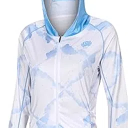 voofly Shirt With SPF Protection for Women Cooling Long Sleeve Hiking Clothing White Blue XX-Large-picture-41