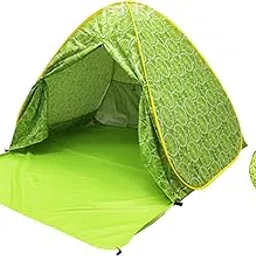 JAZZY PEARLS® Pop up Tent Lightweight Beach Tent for Outdoor Activities Beach with Curtain Green L-Sporting Goods-Outdoor Sports-Camping & Hiking-Tents & Canopies-Tents-image-47