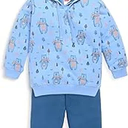 luvlap baby-boys Baby and Toddler Hooded Sweatshirt Set-picture-12