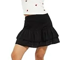 max Women Cotton URB_N Tiered Mini Skirt Dress-picture-16