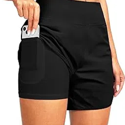 g gradual Women's 5" High Waisted Swim Board Shorts Quick Dry UPF 50+ Swimming Beach Shorts for Women with Liner Pockets-picture-52