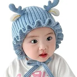 tomorrow fashion Baby Winter Beanie, Baby Winter Cap, Cute Deer Bonnet Design, Winter Cap for Baby, Best fits for 6 Months to 3 Years Double Layers-picture-46